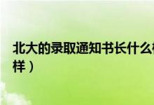 北大的錄取通知書長什么樣子（北大牌匾錄取通知書長什么樣）