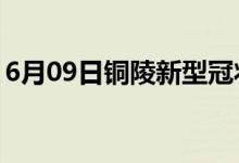 6月09日銅陵新型冠狀病毒肺炎疫情最新消息