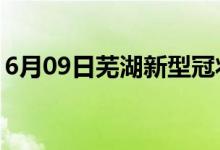 6月09日蕪湖新型冠狀病毒肺炎疫情最新消息