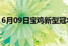 6月09日寶雞新型冠狀病毒肺炎疫情最新消息