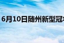 6月10日隨州新型冠狀病毒肺炎疫情最新消息