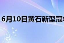 6月10日黃石新型冠狀病毒肺炎疫情最新消息