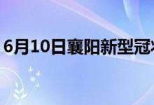 6月10日襄陽新型冠狀病毒肺炎疫情最新消息