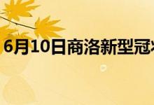 6月10日商洛新型冠狀病毒肺炎疫情最新消息