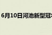 6月10日河池新型冠狀病毒肺炎疫情最新消息