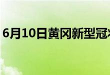 6月10日黃岡新型冠狀病毒肺炎疫情最新消息