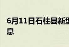 6月11日石柱縣新型冠狀病毒肺炎疫情最新消息