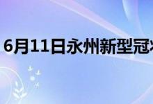 6月11日永州新型冠狀病毒肺炎疫情最新消息