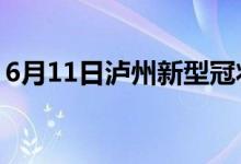 6月11日瀘州新型冠狀病毒肺炎疫情最新消息