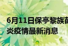 6月11日保亭黎族苗族自治縣新型冠狀病毒肺炎疫情最新消息