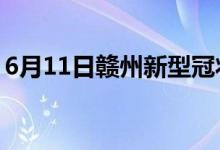 6月11日贛州新型冠狀病毒肺炎疫情最新消息