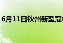 6月11日欽州新型冠狀病毒肺炎疫情最新消息