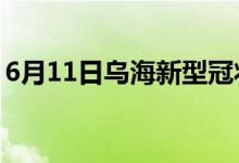 6月11日烏海新型冠狀病毒肺炎疫情最新消息