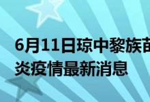 6月11日瓊中黎族苗族自治縣新型冠狀病毒肺炎疫情最新消息