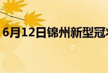 6月12日錦州新型冠狀病毒肺炎疫情最新消息