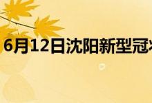 6月12日沈陽新型冠狀病毒肺炎疫情最新消息