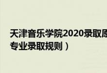 天津音樂學院2020錄取原則（2022年天津音樂學院藝術(shù)類專業(yè)錄取規(guī)則）