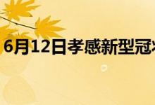 6月12日孝感新型冠狀病毒肺炎疫情最新消息