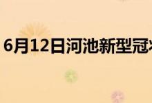 6月12日河池新型冠狀病毒肺炎疫情最新消息