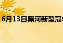 6月13日黑河新型冠狀病毒肺炎疫情最新消息