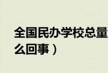 全國民辦學(xué)校總量10年來首次縮減（具體怎么回事）