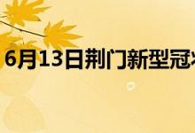 6月13日荊門(mén)新型冠狀病毒肺炎疫情最新消息