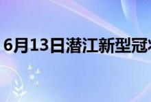 6月13日潛江新型冠狀病毒肺炎疫情最新消息