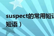 suspect的常用短語搭配（suspect的用法及短語）