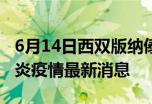 6月14日西雙版納傣族自治州新型冠狀病毒肺炎疫情最新消息