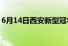 6月14日西安新型冠狀病毒肺炎疫情最新消息