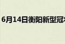 6月14日衡陽(yáng)新型冠狀病毒肺炎疫情最新消息