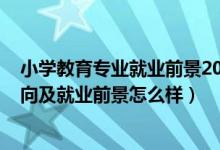 小學(xué)教育專業(yè)就業(yè)前景2022年（2022小學(xué)教育專業(yè)就業(yè)方向及就業(yè)前景怎么樣）