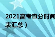 2021高考查分時(shí)間遼寧（2021高考查分時(shí)間表匯總）