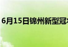 6月15日錦州新型冠狀病毒肺炎疫情最新消息