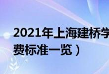 2021年上海建橋學院學費是多少（各專業(yè)收費標準一覽）