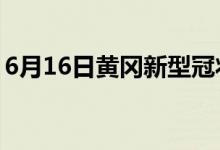 6月16日黃岡新型冠狀病毒肺炎疫情最新消息