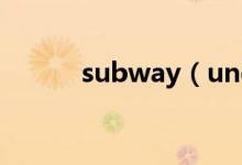 subway（underground區(qū)別）