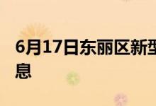 6月17日東麗區(qū)新型冠狀病毒肺炎疫情最新消息