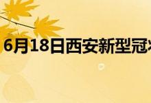 6月18日西安新型冠狀病毒肺炎疫情最新消息