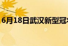 6月18日武漢新型冠狀病毒肺炎疫情最新消息