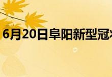 6月20日阜陽新型冠狀病毒肺炎疫情最新消息