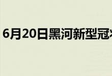 6月20日黑河新型冠狀病毒肺炎疫情最新消息