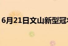 6月21日文山新型冠狀病毒肺炎疫情最新消息