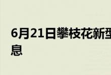 6月21日攀枝花新型冠狀病毒肺炎疫情最新消息