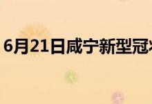 6月21日咸寧新型冠狀病毒肺炎疫情最新消息