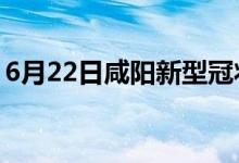 6月22日咸陽新型冠狀病毒肺炎疫情最新消息