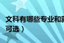 文科有哪些專業(yè)和就業(yè)崗位（文科有哪些專業(yè)可選）