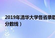 2019年清華大學(xué)各省錄取人數(shù)（2019年清華大學(xué)各省錄取分數(shù)線）