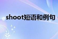 shoot短語(yǔ)和例句（shoot的用法及例句）