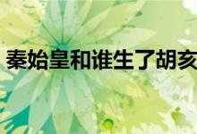 秦始皇和誰生了胡亥（秦始皇和誰生了胡亥）